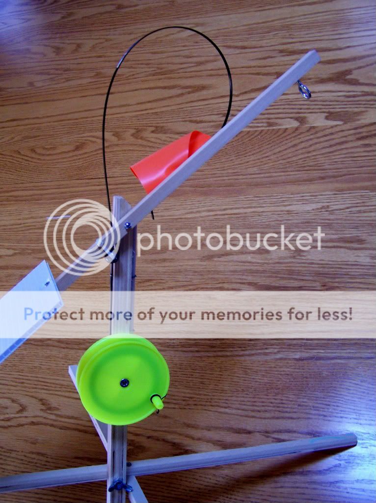 How to make a homemade jigging tipup Michigan Sportsman Online